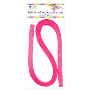 Paski do Quillingu dpCraft 3mm/53cm 100szt, Różowe